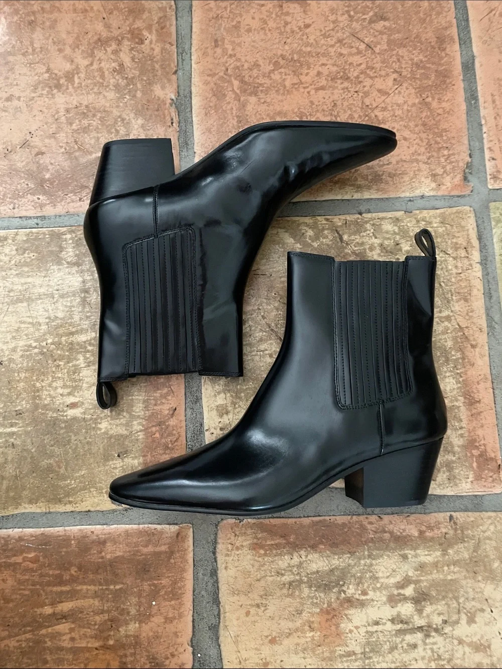 J. Crew Piper Black Leather Ankle Boots Size 11 NEW NIB